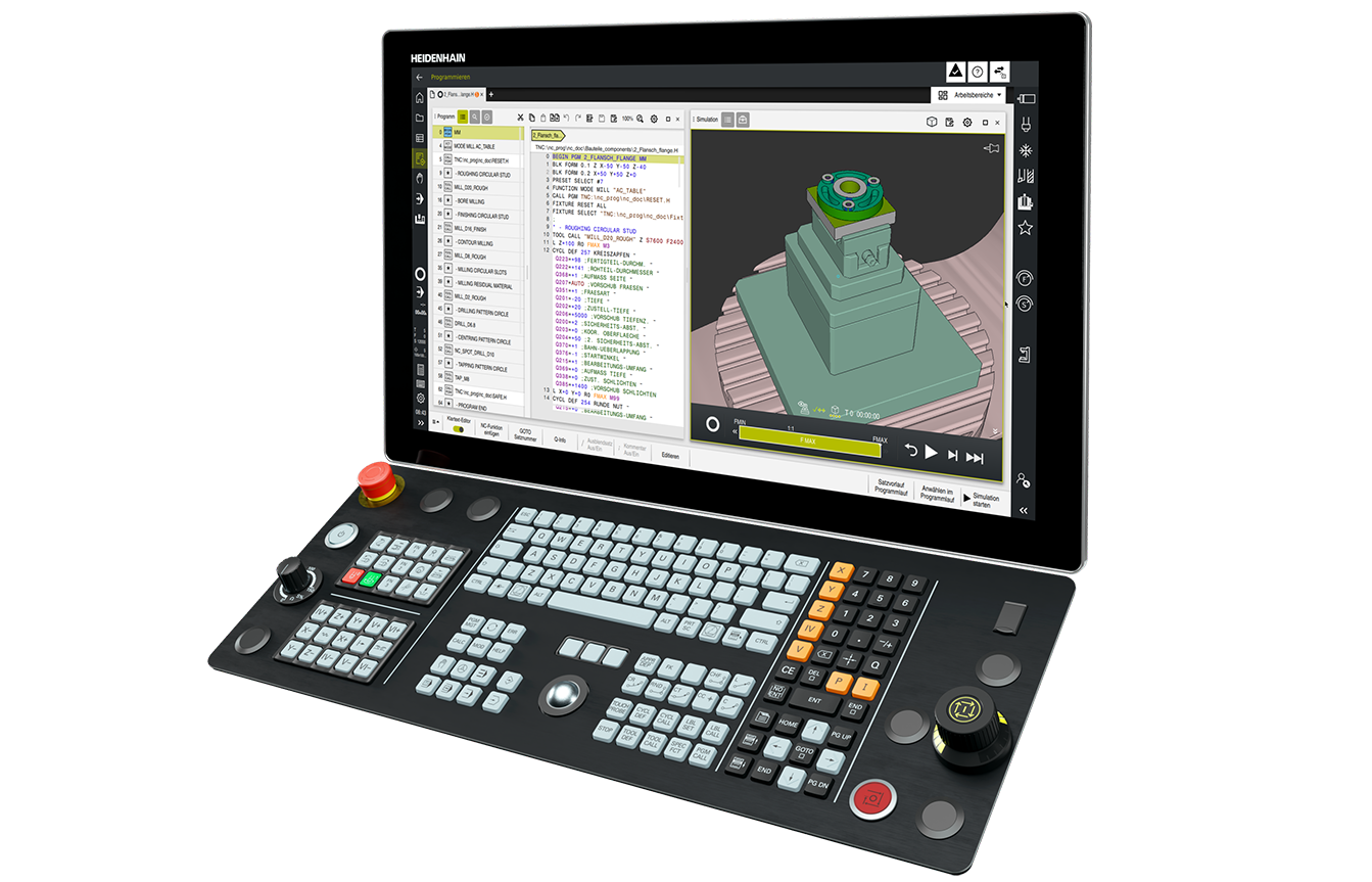Bahnsteuerung TNC7 mit smarten Funktionen CNC-Steuerung TNC7 für Fräs-, Dreh- und Schleifbearbeitung